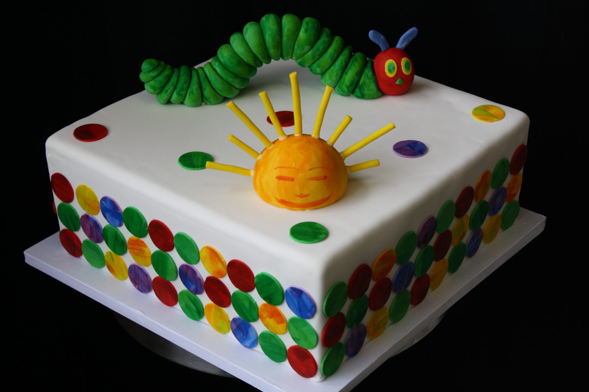 The Very Hungry Caterpillar birthday cake